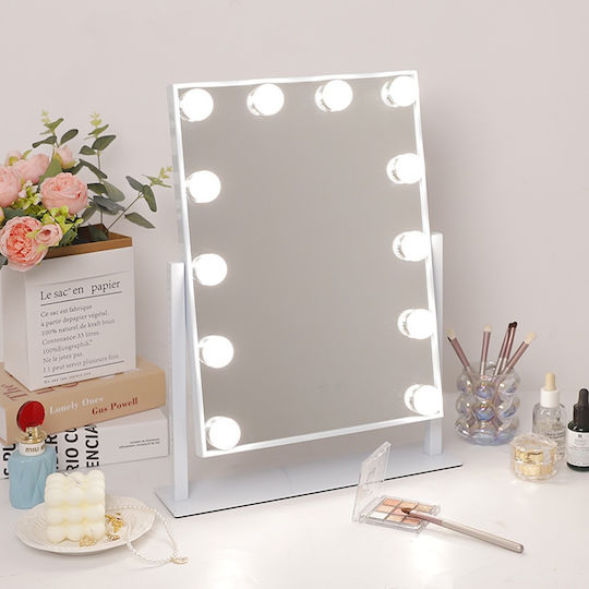 Makeup Mirror Hollywood with Light White