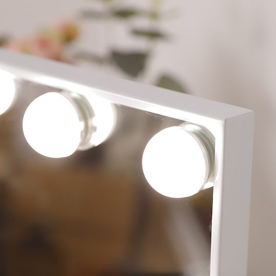 Makeup Mirror Hollywood with Light White