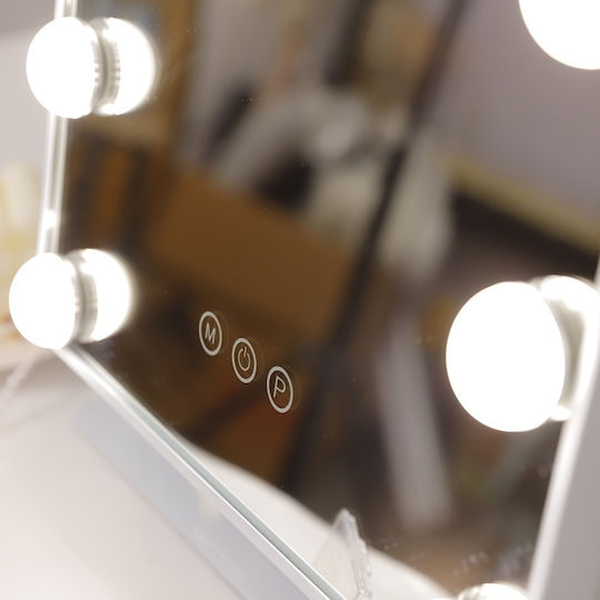 Makeup Mirror Hollywood with Light White