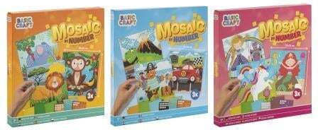 Grafix Set Creativ Mozaic Roz Pentru Copii 3+ Ani