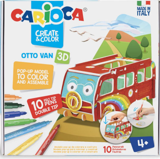 Carioca Create & Color Σετ Ζωγραφικής 10τμχ
