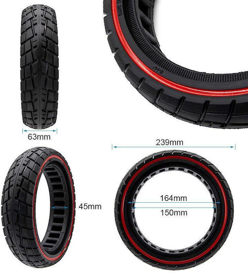 Ewheels Anvelopă pentru Scutere electrice în Culoarea Negru CFK176