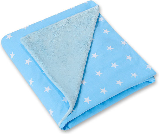 Bobono Bettdecke Kinderwagen Blau