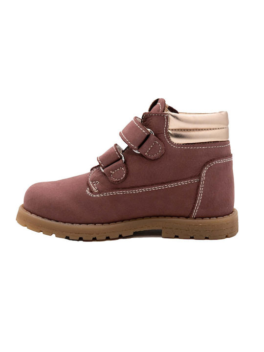 Nerogiardini Kids Leather Boots Purple