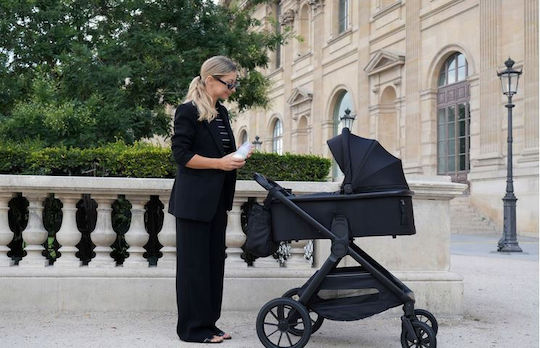 Lionelo Layla Adjustable 2 in 1 Baby Stroller Suitable for Newborn Black