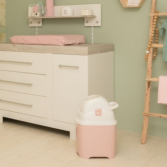 Diaper Champ One Κάδος Απόρριψης Πανών Ροζ