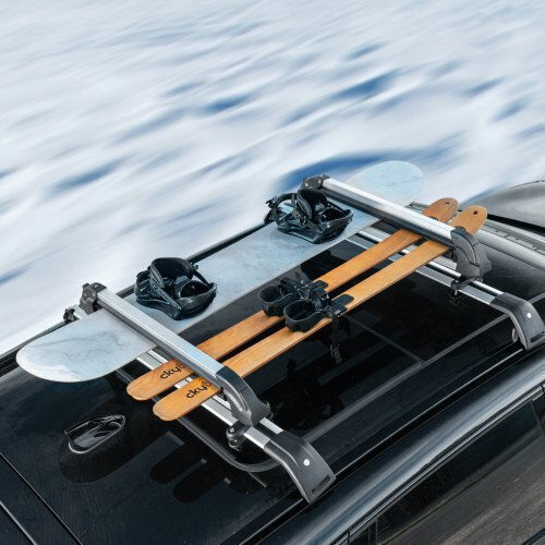 Vevor Car Ski Mounts Suitable for 2 Ski Pairs & 1 Snowboard