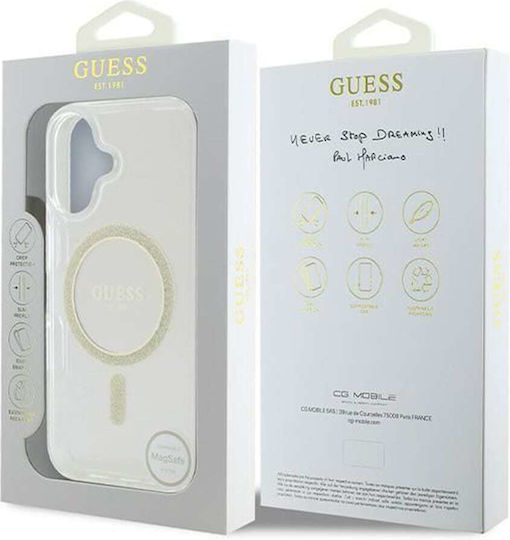 Guess Back Cover Transparent (iPhone 16)