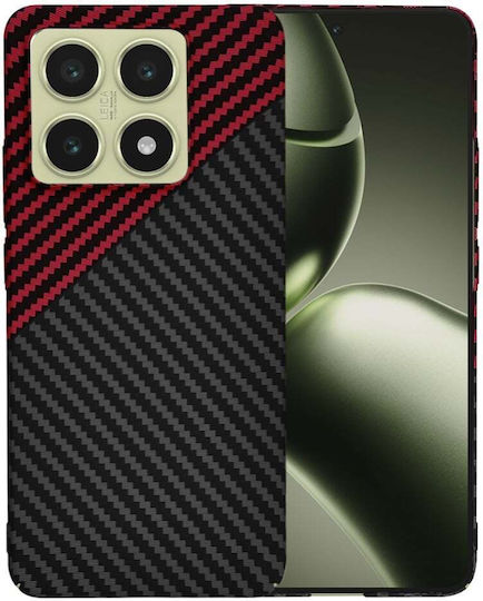 Techsuit Carbon Back Cover Red (Xiaomi 14T)