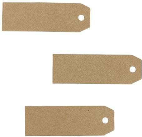 Craft Labels 100pcs in Brown Color