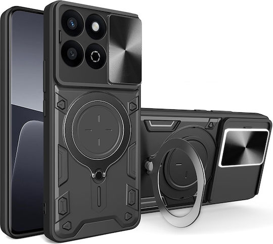 Techsuit CamGuard Pro Umschlag Rückseite Silikon Schwarz (Honor 200 Smart)