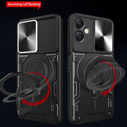 Techsuit CamGuard Pro Umschlag Rückseite Silikon Schwarz (Honor 200 Smart)