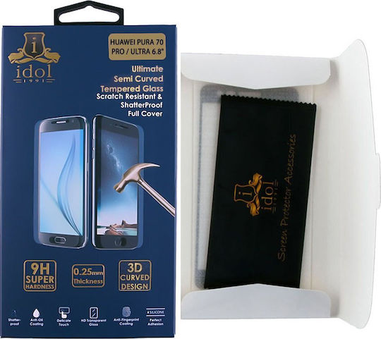 Idol 1991 3D 0.25mm Tempered Glass Μαύρο (Huawei Pura 70 Pro)