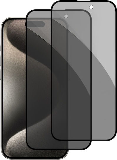 Anti-spy Tempered Glass (iPhone 15 Pro Max)