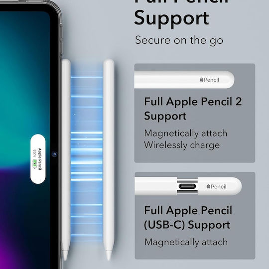 ESR Classic Hybrid Flip Cover Ανθεκτική Διάφανη (iPad Pro 2024 13")