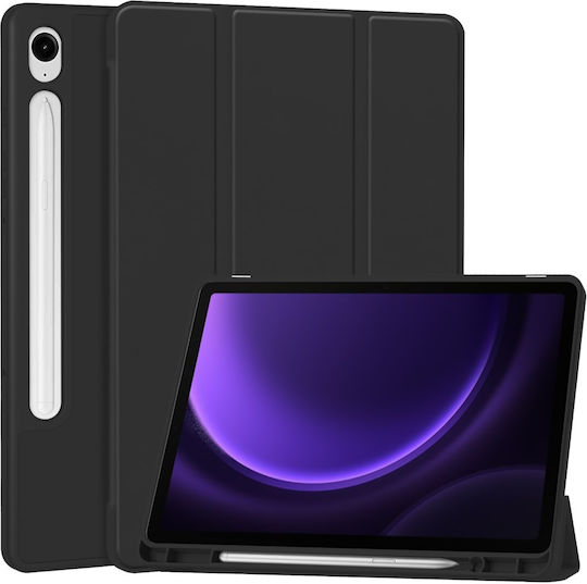 Smartcase Flip Cover Neagră (Samsung Galaxy Tab S7+, S8+, S7 FE, S9 FE+, S9+)