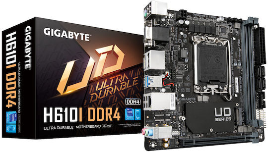 Gigabyte H610I Motherboard Mini ITX με Intel 1700 Socket