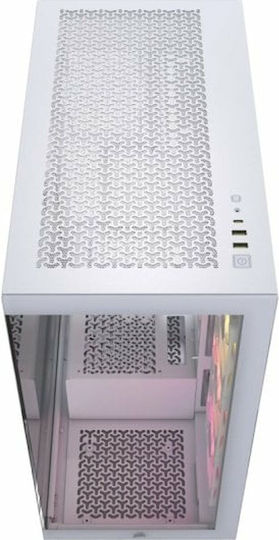 Corsair iCUE LINK 3500X Gaming Midi Tower Κουτί Υπολογιστή με Πλαϊνό Παράθυρο και RGB Φωτισμό Λευκό