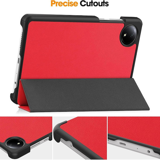 Techsuit Foldpro Флип капак Червеа (Xiaomi Redmi Pad SE 4G)