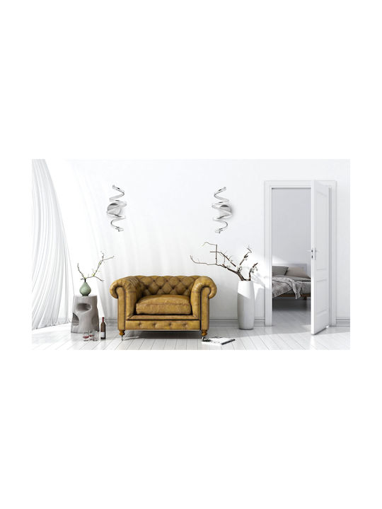 Toolight Leuchte Wand mit Integrierter LED Silber