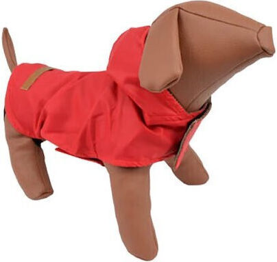 Woofmoda Hundemantel Wasserdicht Rot XSklein / XXXLarge mit Rückenlänge 55 cm.