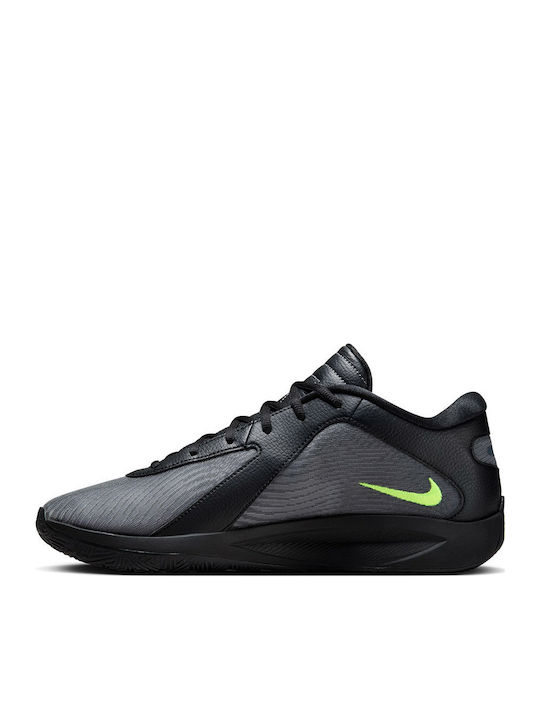 Giannis Freak 6 Low Basketball Shoes Black / Volt / Cool Grey / Stadium Green