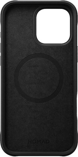 Nomad Rugged Задна корица Пластмаса / Силикон 1.11мм Черен (iPhone 16 Pro)