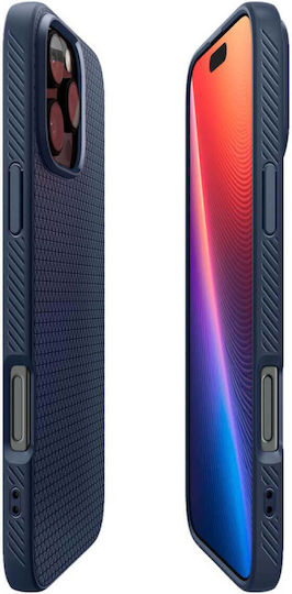 Spigen Liquid Air Umschlag Rückseite Silikon 0.3mm Marineblau (iPhone 17 Pro / iPhone 16 Pro)