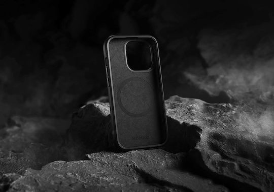 Nomad Rugged Задна корица Пластмаса / Силикон 1.11мм Черен (iPhone 16 Pro)