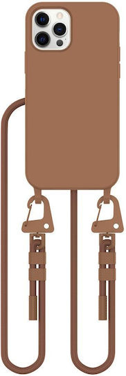 Tech-Protect Magnecklace Back Cover Σιλικόνης Καφέ (iPhone 12 / 12 Pro)