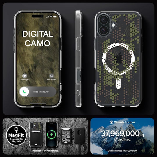 Spigen Ultra Hybrid MagFit Задна корица Пластмаса Digital Camo (iPhone 16)