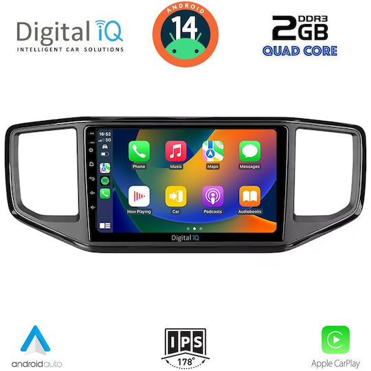 Digital IQ Auto-Audiosystem für Volkswagen Amarok 2017-2022 (Bluetooth/USB/AUX/WiFi/GPS/Apple-Carplay/Android-Auto) mit Touchscreen 9"