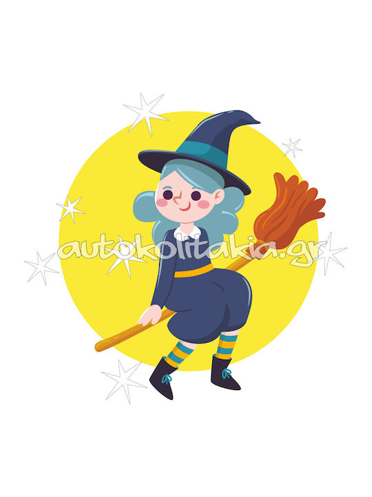 Wall Sticker Little Witch 50cm X 48cm