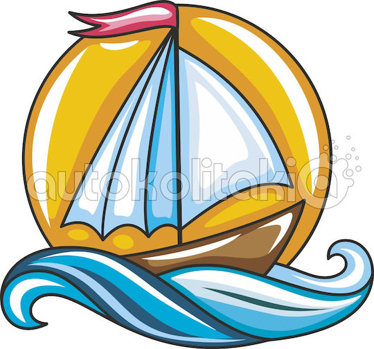 Wall Sticker Little Boat 70cm X 70cm