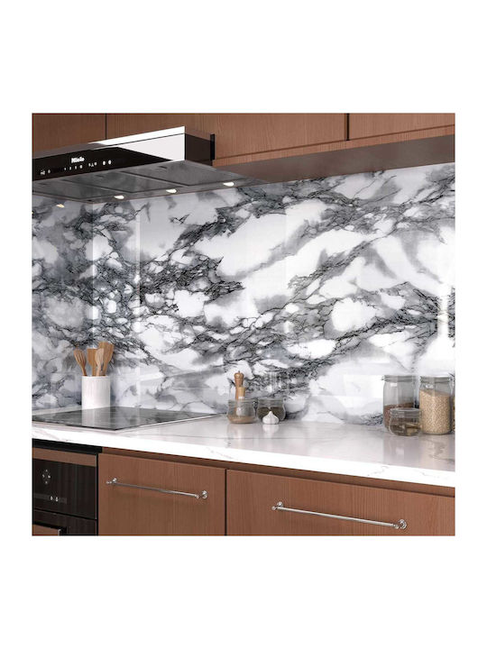 Self-Adhesive Decorative Film Marble Grey 300 X 40 Cm