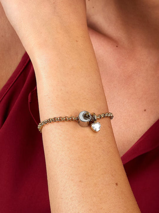 Morellato Damen Armband aus Silber Vergoldet mit Zirkon