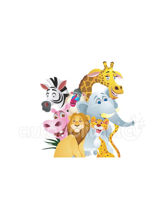 Wall Sticker Happy Animals 90cm X 90cm