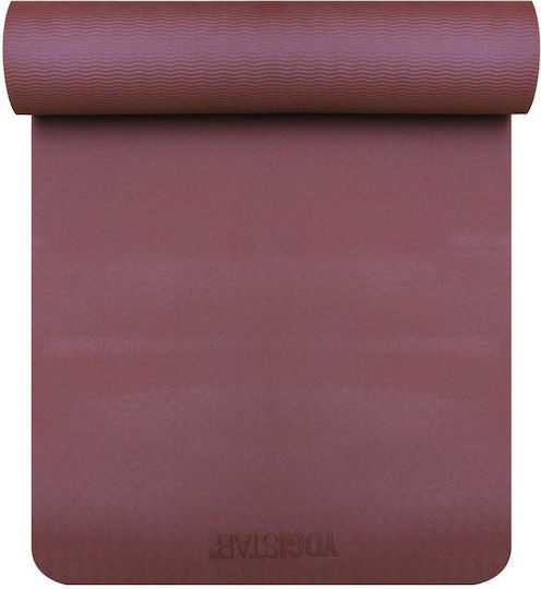 Yogistar Матрак За Фитнес Йога Червен (182x61x0.1см)