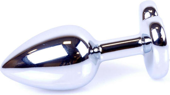 Metal Anal Plug Steel Crystal 7cm