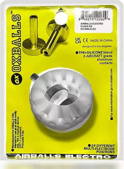 Oxballs Airballs Electro Air-lite Penis Ring Electro Transparent
