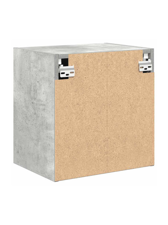 Wall Living Room Cabinet made of Grey Particle Board 40x30x41cm