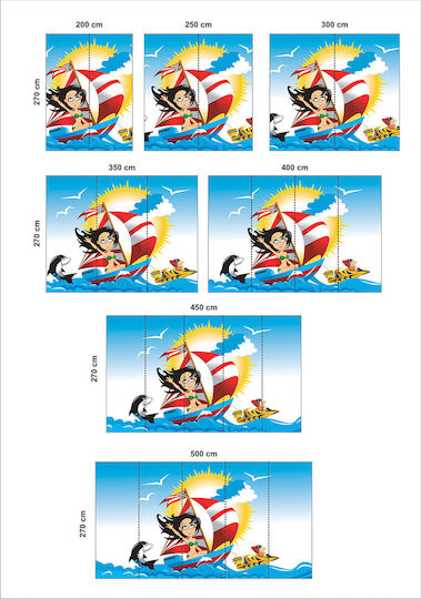 Self-Adhesive Wallpaper Sea Sports 200cm