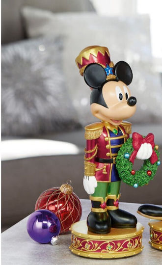 Disney Φωτιζόμενη Χριστουγεννιάτικη Πλαστική Φιγούρα Ποντικάκι Ύψους 38εκ. με Μουσική Mickey Mouse Nutcracker