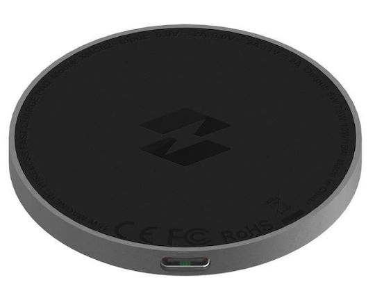 Infinix Wireless Charger Qi Pad 15W Black-Silver Magnetic
