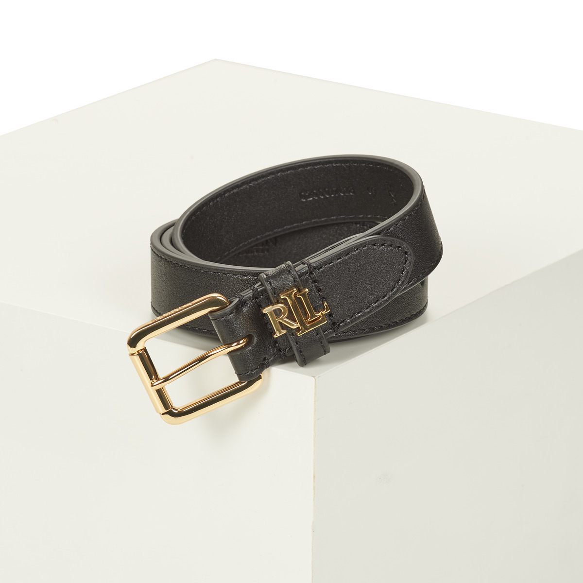 ベルト LAUREN RALPH LAUREN Woman Belt Black 412968763 001 Lauren Ralph Lauren Woman Belt Lgo KPPER 25-Belt-Belt-Skinny