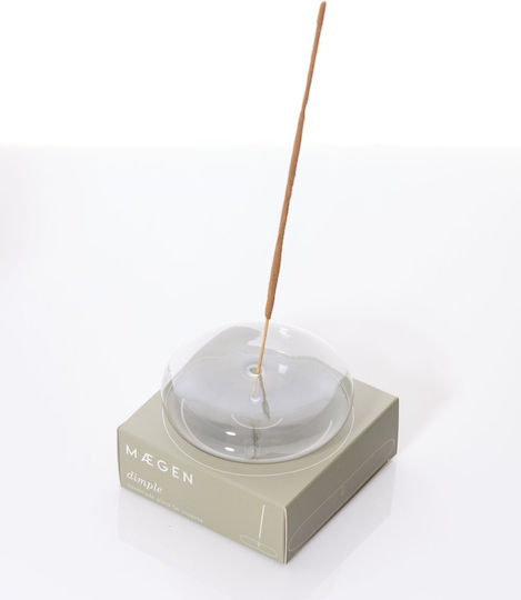 Grey Round Base Incense Stick Burner Dimple Maegen