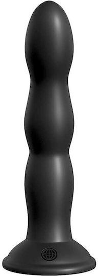 16.5cm Vibrating Strap On Black Pipedream