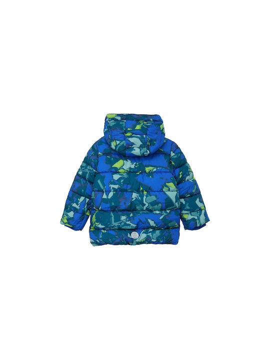 s.Oliver Kids Casual Jacket with Lining & Hood petrol