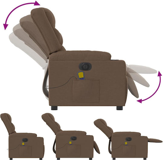 Relax Armchair Massage with Footstool Coffee 77x93x99cm