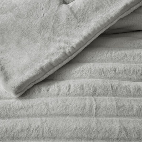 Liolios Home Πάπλωμα Υπέρδιπλο 220x240εκ. Volcno Lt.grey